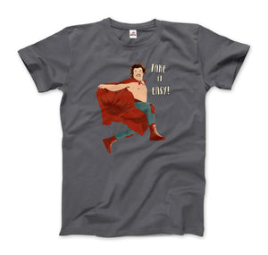 Take It Easy, El Luchador Mascarado Artwork T-Shirt (Adults, Kids, Short & Long Sleeve) White