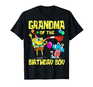 Mademark x SpongeBob SquarePants - SpongeBob Grandma of the Birthday Boy Theme Party T-Shirt