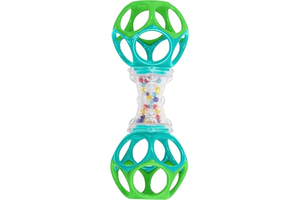 Bright Starts Oball Shaker Rattle Toy, Ages Newborn Plus