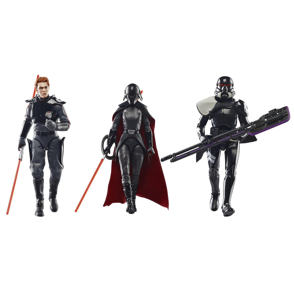STAR WARS The Black Series Gaming Greats Second Sister, Cal Kestis, Purge Trooper, Jedi: Fallen Order 6 Inch Action Figure 3-Pack