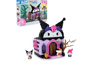 BLDR Hello Kitty and Friends Kuromi’s Haunted House Building Set - Hello Kitty, Kuromi, & My Melody Minifigures - Gift for Kids and Sanrio Fans Ages 8+, 0131