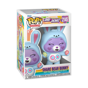 Funko Pop! Animation: Care Bear Cousins Spring - Share Bear Bunny? - Collectable Vinyl Figure - Gift Idea - Official Merchandise - Toys for Kids & Adults - Disney Fans - Model Figure for Collectors