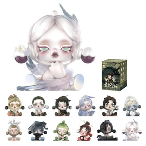 POP MART SKULLPANDA The Ink Plum Blossom Series Figures, SKULLPANDA Blind Box Figures, Random Design Action Figures Collectible Toys Home Decorations, Holiday Birthday Gifts, Single Box