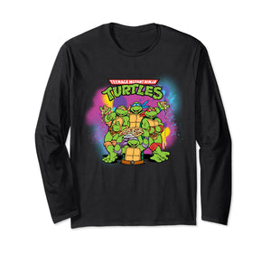 Mademark x Teenage Mutant Ninja Turtles - Original Teenage Mutant Ninja Turtles Colorful Painted Long Sleeve T-Shirt