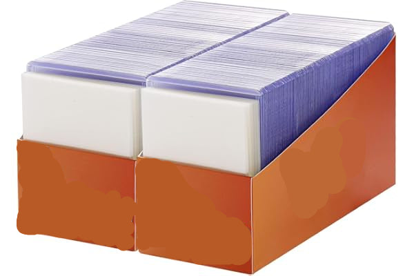 Box of Archaic World premium toploader and card sleeves with a 100-pack count.