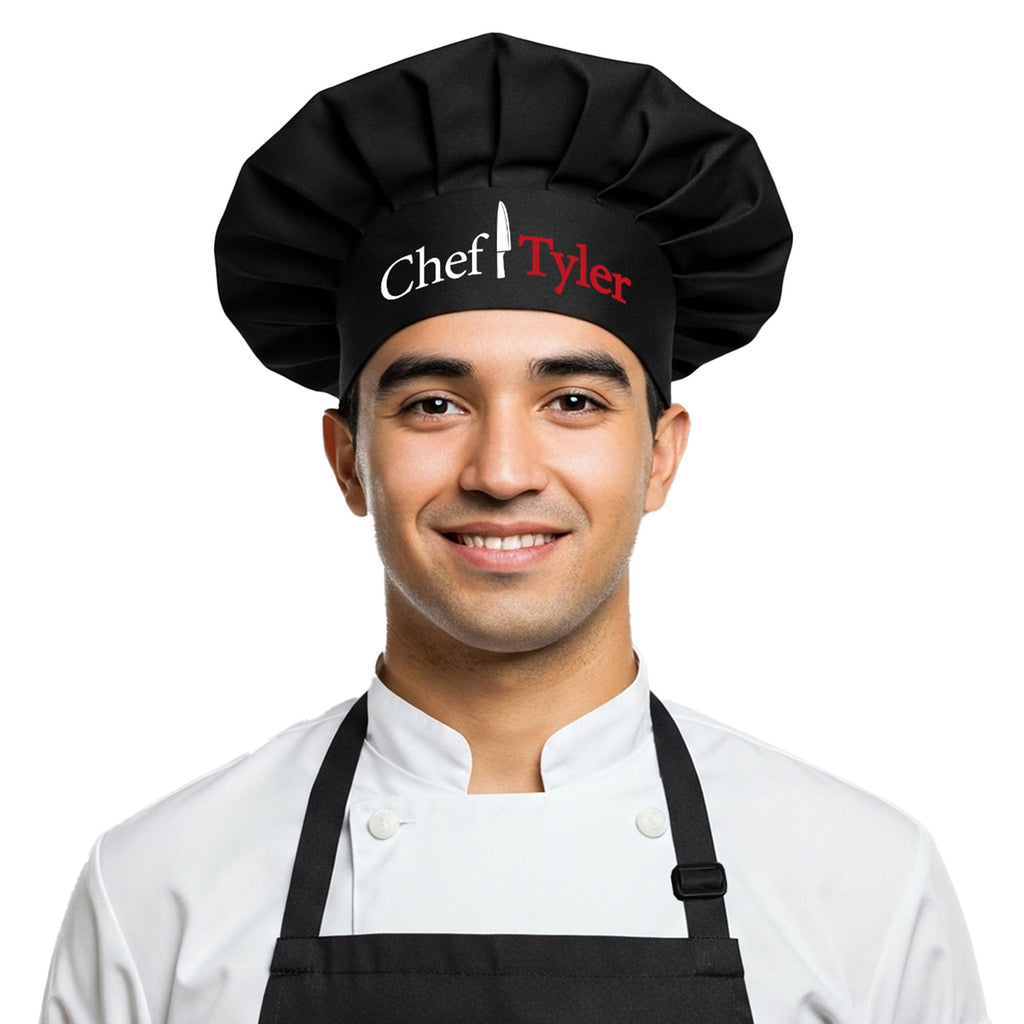 Personalized Chef Hat – Custom Cooking & Baking Hats for Men, Women – Best Chef Gift, Funny Bakers Aprons & Grill Accessories – Purple, White, Pink, Black Kitchen Styles, Kitchen Accessories