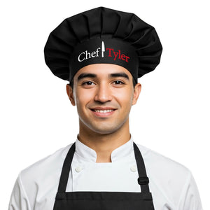 Personalized Chef Hat – Custom Cooking & Baking Hats for Men, Women – Best Chef Gift, Funny Bakers Aprons & Grill Accessories – Purple, White, Pink, Black Kitchen Styles, Kitchen Accessories