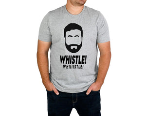 Whistle! WHIIIISTLE! Shirt, Funny Soccer Gift on Christmas Fathers Day Mothers Day Birthdays Black