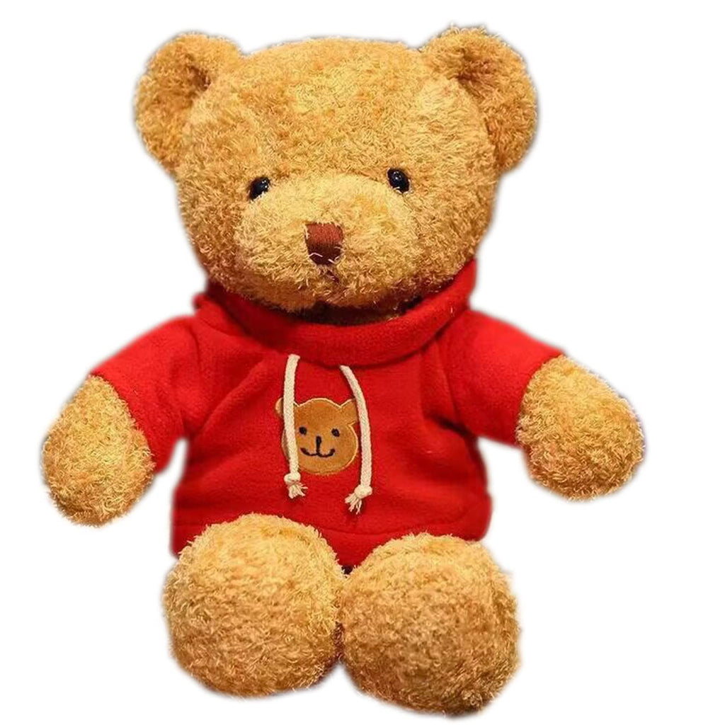 Teddy Bear Stuffed Animal Cute Plush Doll SoftToy 9.8" Gift for Girls Boys Birthdays Christmas Children's Day Halloween Thanksgiving Day (red Teddy Bear)
