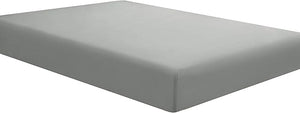 Sfoothome Full Grey Fitted Sheets 2 Pack, Wrinkle Free - Brushed Microfiber Bed Sheet with Deep Pocket