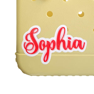 Iristy Personalized name charm compatible with Bogg Bags, beach bag or rubber bag, Name Bag Tag Elegant styled name tag for beach bag, tote bag, rubber bag charm, bag name tag