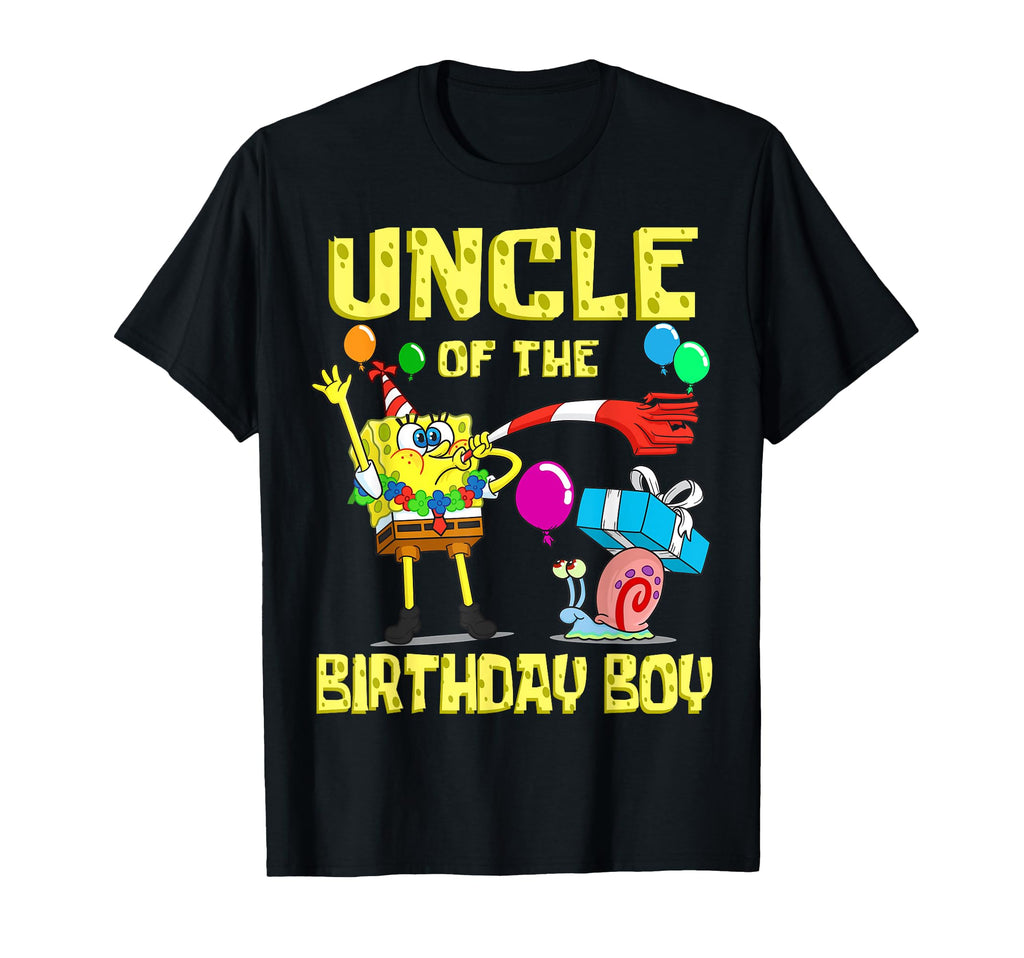 Mademark x SpongeBob SquarePants - SpongeBob Uncle of the Birthday Boy Theme Party T-Shirt