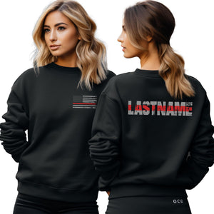 Personalized Firefighter Sweatshirts for Men and Women with Name Fireman Gifts for Him and Her Customized Firefighter Gifts