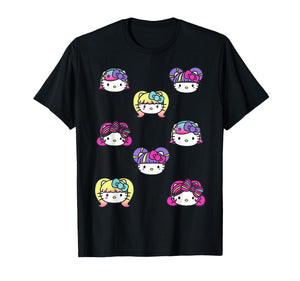 Hello Kitty Kawaii Multi Hair Do Tee Shirt T-Shirt