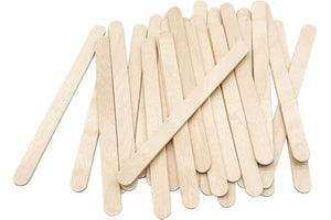 KTOJOY 200 Pcs Craft Sticks Ice Cream Sticks Natural Wood Popsicle Craft Sticks 4.5 inch Length Treat Sticks Ice Pop Sticks for DIY Crafts