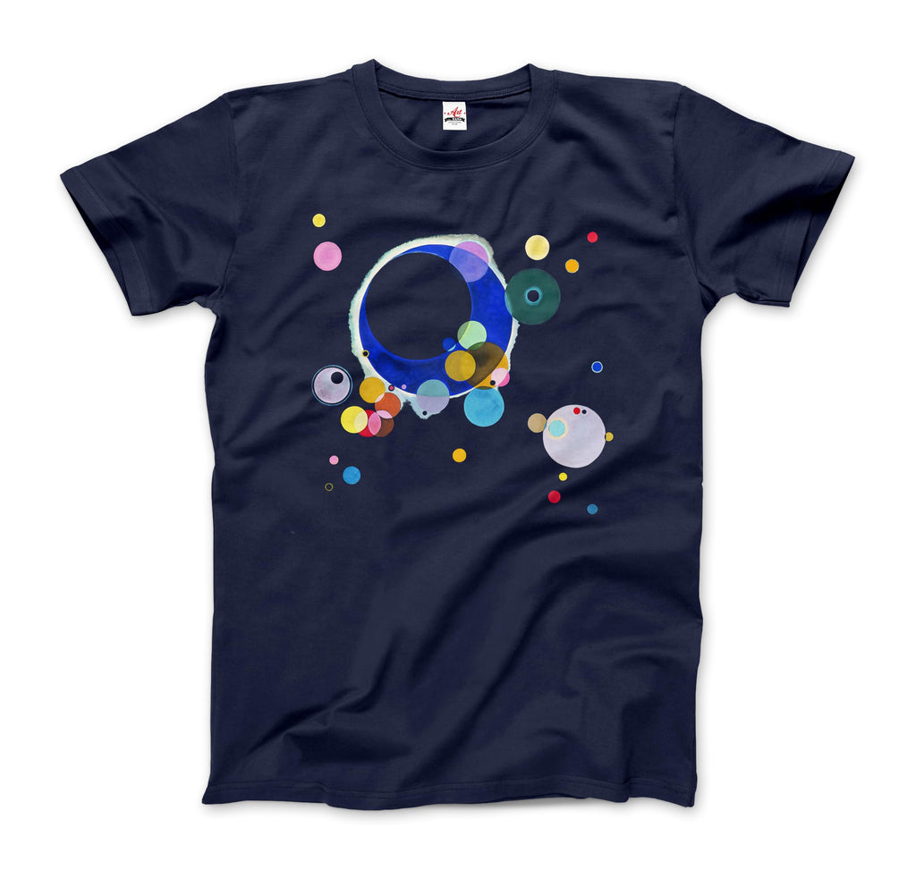 Wassily Kandinsky Several Circles, 1926 Artwork T-Shirt (Adults, Kids, Short & Long Sleeve) Black