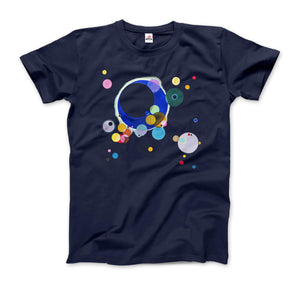 Wassily Kandinsky Several Circles, 1926 Artwork T-Shirt (Adults, Kids, Short & Long Sleeve) Black