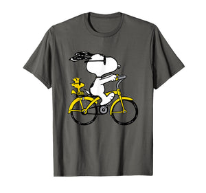 Snoopy & Woodstock Riding Bike T-Shirt