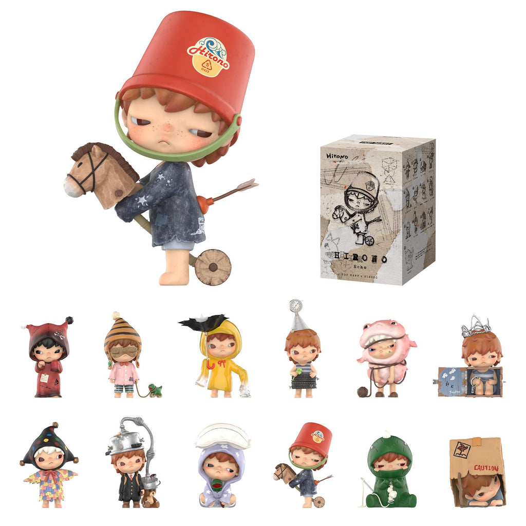 POP MART Hirono Echo Series Figures, Hirono Blind Box Figures, Random Design Action Figures Collectible Toys Home Decorations, Holiday Birthday Gifts for Girls and Boys, Single Box