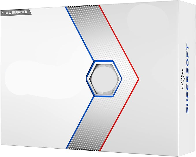 Callaway Supersoft golf ball box on a white background