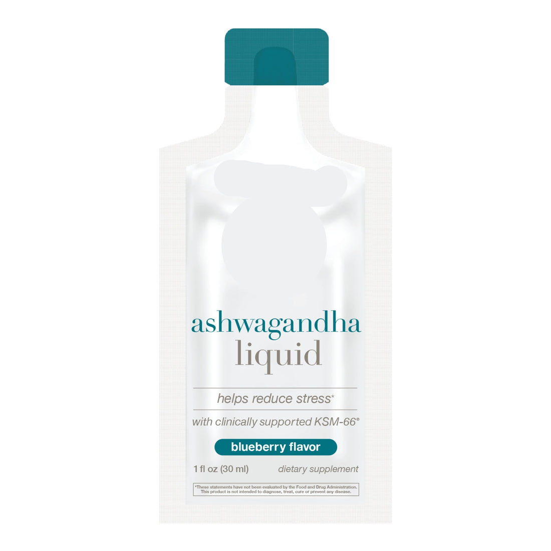 Youtheory ashwagandha liquid supplement packaging on a white background