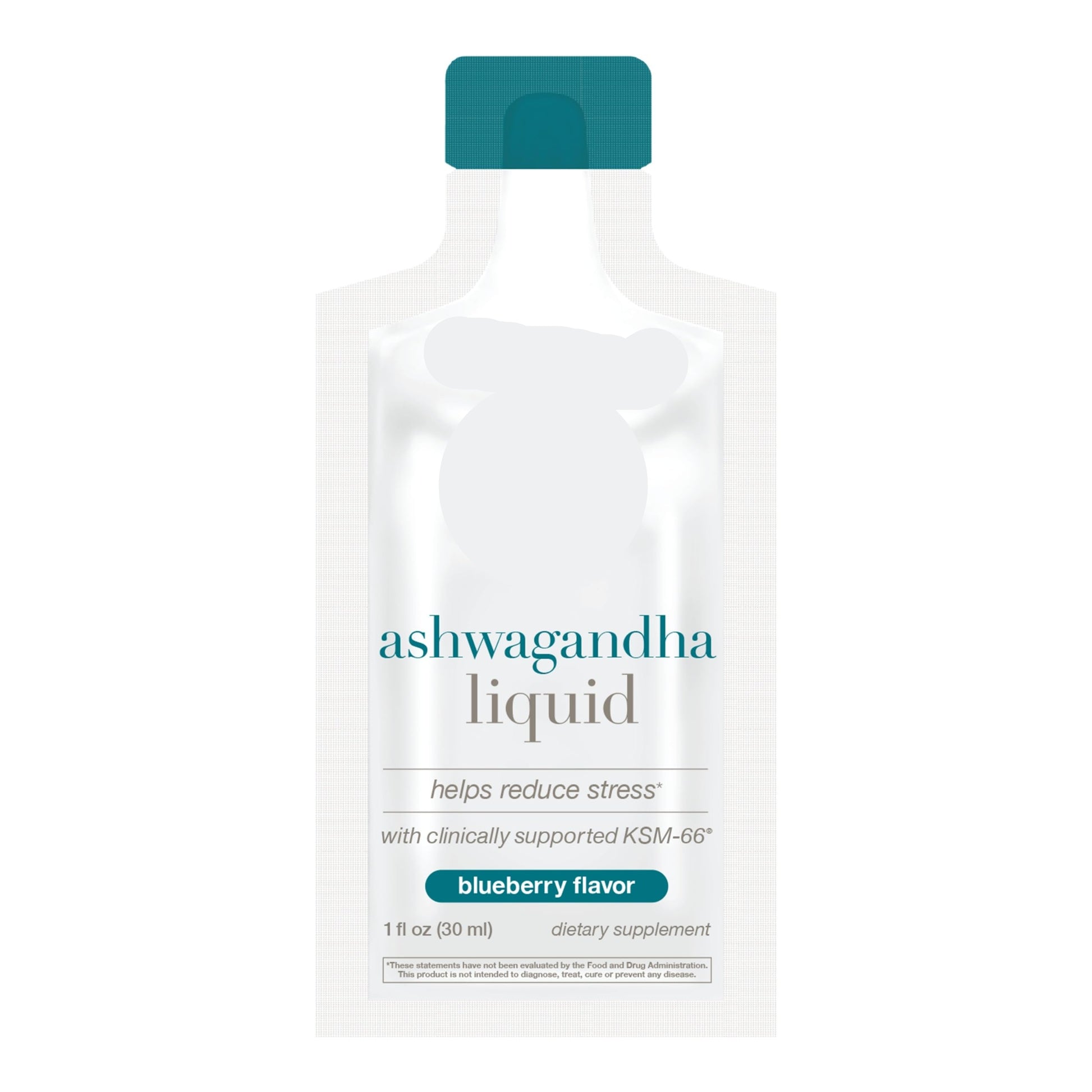 Youtheory ashwagandha liquid supplement packaging on a white background