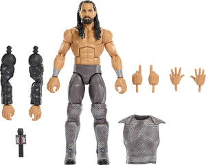 Mattel WWE Elite Collection Action Figure & Accessories, Premium Live Event Seth Rollins Set, Survivor Series with Sam Roberts Build-A-Figure Parts