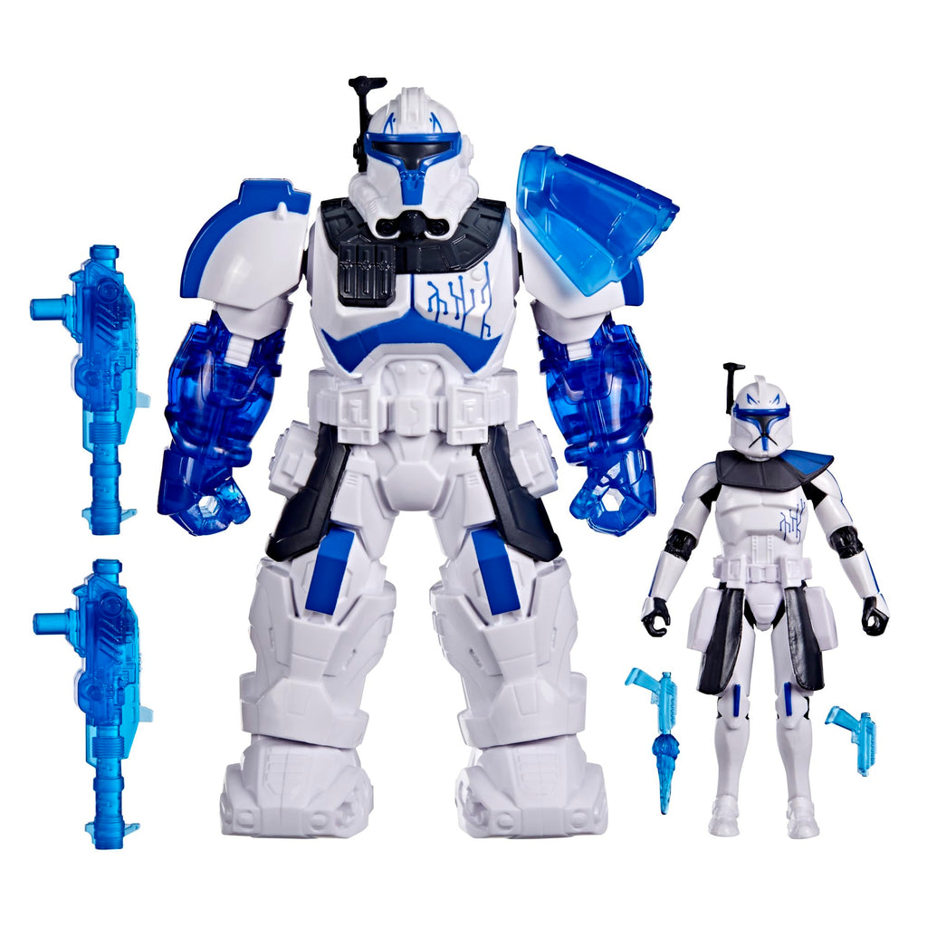 STAR WARS Epic World of Action Clone Captain Rex Mech Force Suit, 6.5-Inch Mech Suit & 4-Inch Action Figure, Toys for Boys & Girls Ages 4+