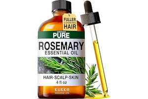 KUKKA Rosemary Essential Oils - 4 Fl Oz - for Hair, Skin, Diffuser, Aromatherapy & DIY Soap Making Scent