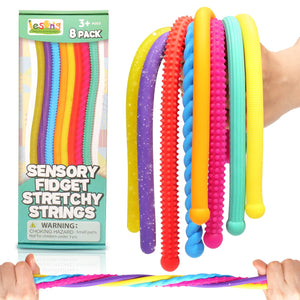 Sensory Autism Toys for Kids - Textured Stretchy Fidget Toys for Stress Anxiety - Sensory Toys Special Needs for Autistic Children Toddlers Boys Girls Stocking Stuffers Gifts, Treasure Box Classroom