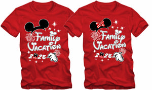 Vacation 2025 Shirt, Family Trip T-Shirt, Tinker Bound Family Matching First Trip 2025,Personalized Outfit, Custom Tshirts Black