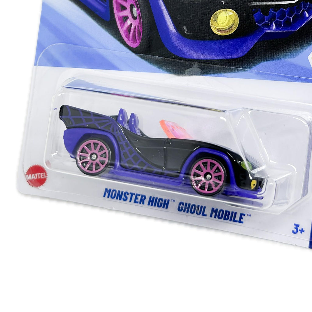 Hot Wheels Monster High Ghoul Mobile (Purple), 1/10 1:64 Scale Die-Cast