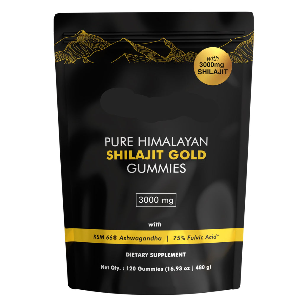 Bodywise Pure Himalayan Shilajit Gold Gummies packaging on a white background
