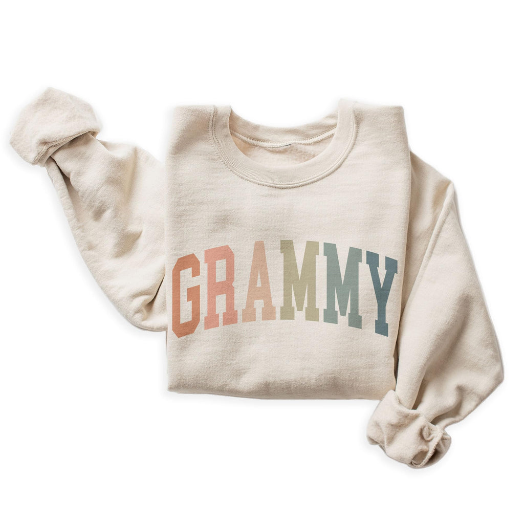 Boho Grammy Sweatshirt, Gifts For Women, Grammy Grandma Sweater, Mother's Day Shirt, Pregnancy Announcement Gift, Long Sleeve Unisex Crewneck Sweatshirt
