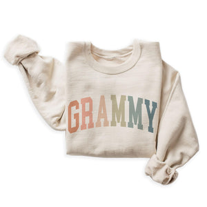 Boho Grammy Sweatshirt, Gifts For Women, Grammy Grandma Sweater, Mother's Day Shirt, Pregnancy Announcement Gift, Long Sleeve Unisex Crewneck Sweatshirt