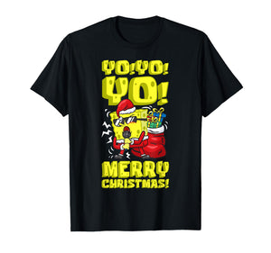 Mademark x SpongeBob SquarePants - SpongeBob Santa Yo Yo Yo Merry Christmas SpongeBob Xmas Gift T-Shirt