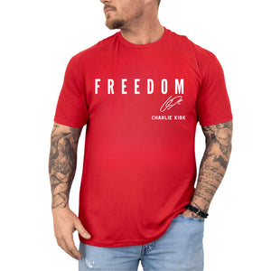 Charlie Kirk Shirt, Freedom Shirt, Political Support T-Shirt & Sweatshirt – Justice for Charlie Kirk Graphic Tee, Patriotic Republican American Top, True Patriot Outfit Black