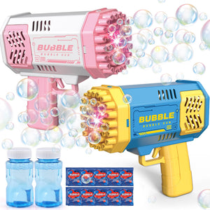 JONEG Toys for 3-8 Year Old Boys Girls: 2 Pack Bubble Machine for Kids with Bubble Solution, Gifts for 3 4 5 6 7 8 Years Old Boy Birthday Toy for Kid Toddlers Ages 4-6 Outdoor Wedding Bubbles Wands