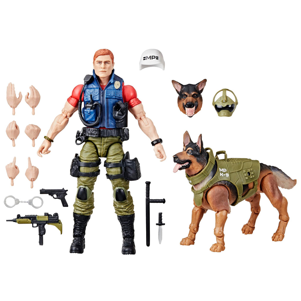 G.I. Joe Classified Series #157, Christopher Law Lavigne & Order, Collectible 6 Inch Action Figure & German Shepherd Dog Figure with 14 Accessories