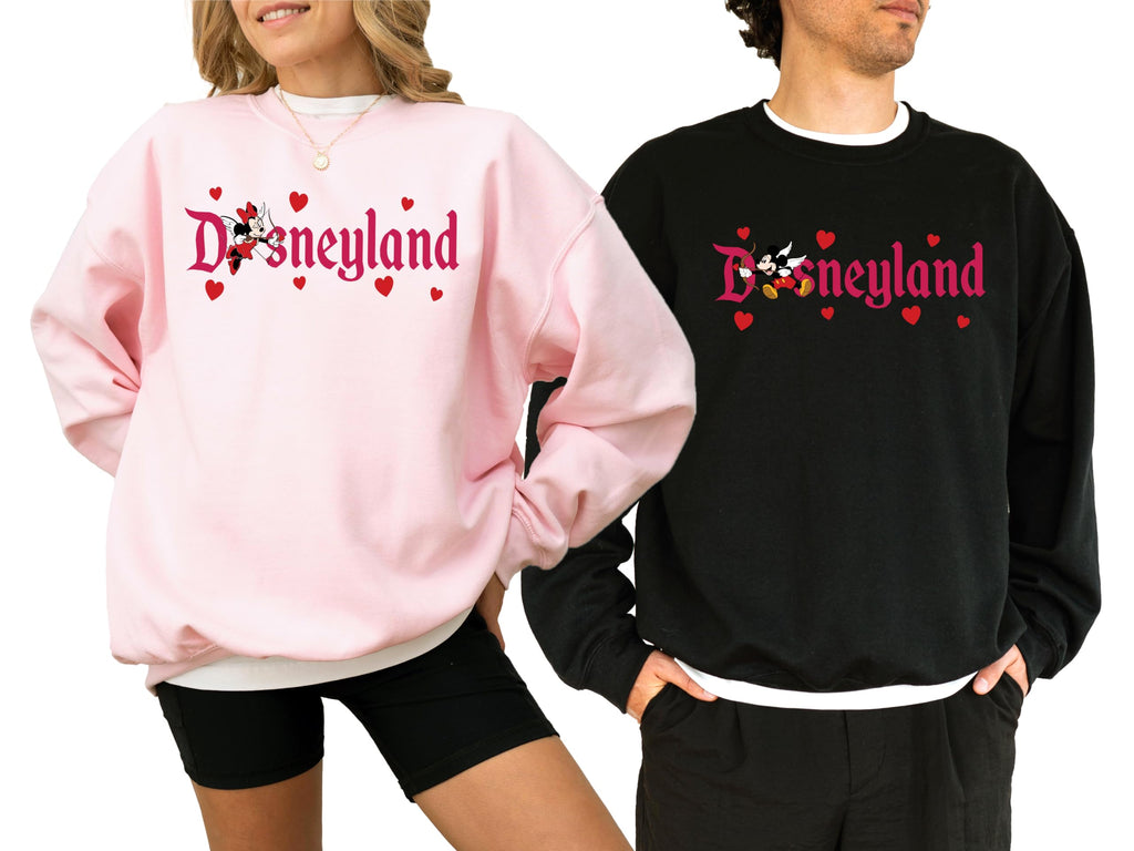 Mickey and Minnie Couple Matching Sweatshirt, Couple Christmas Sweatshirt, Matching Valentines day sweater, Cute Couples Holiday Day Shirt, Multicolor