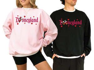Mickey and Minnie Couple Matching Sweatshirt, Couple Christmas Sweatshirt, Matching Valentines day sweater, Cute Couples Holiday Day Shirt, Multicolor