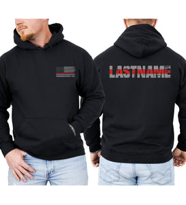Hee-Roes Custom Fire Department Hoodie Firefighter Gifts for Men and Women Firefighter Hoodie Personalized Fireman Gifts with Custom Name