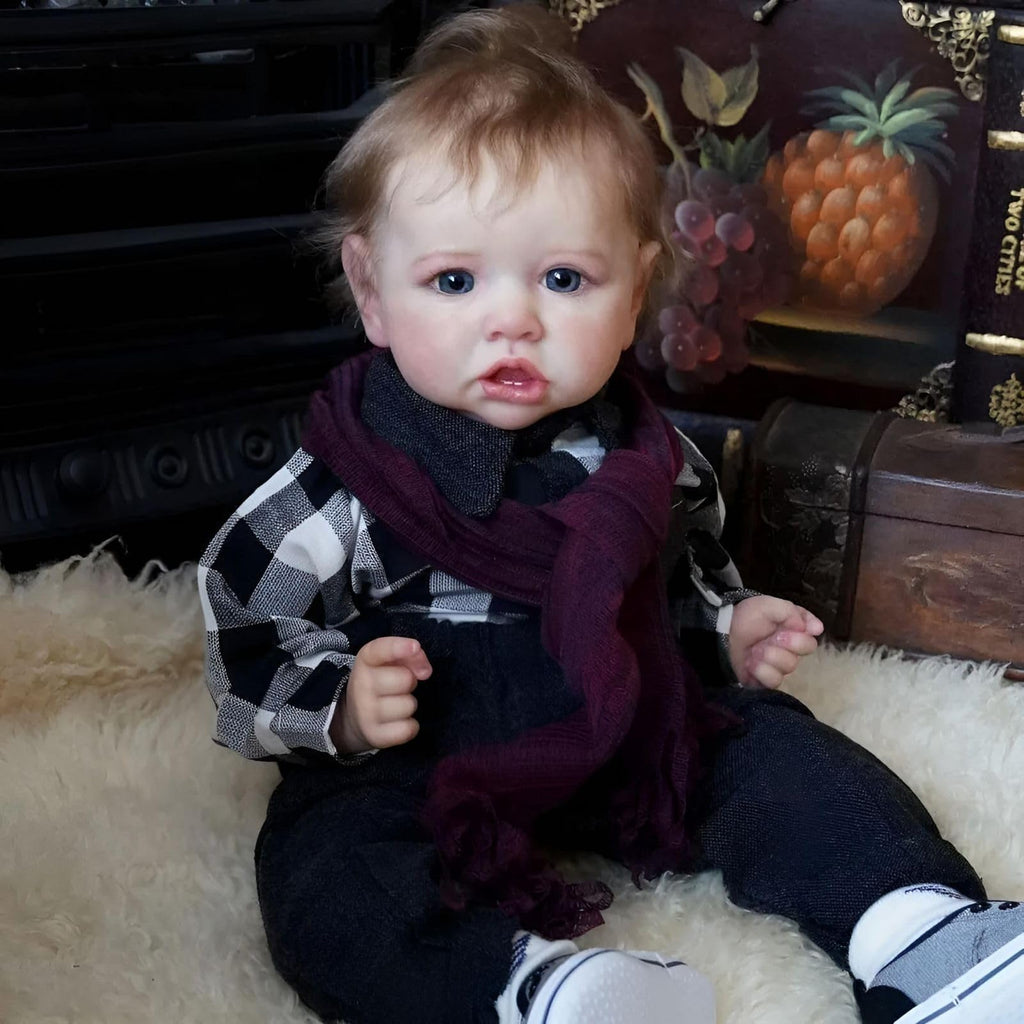 Reborn Baby Dolls - 20 inch Lifelike Realistic Baby Doll Boy, Real Life Baby Dolls with Soft Weighted Body, Real Newborn Baby Reborn Gift with Accessories for 3+ Years Old Kids