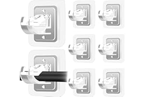 Codoule Self Adhesive No Drill Adjustable Curtain Rod Holder Hooks Brackets, Nail Free, No Drilling Hangers for Bathroom, Kitchen, Home, Bathroom and Hotel, Transparent, 8PCS