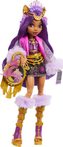 Monster High Monster Fest Doll, Clawdeen Wolf with Glam Outfit & Festival Themed Accessories Like Snacks, Band Poster, Statement Bag & More