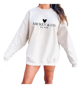 M.ickey & C.o Sweatshirt, Vacation Sweater, Mouse Sweatshirt, Family Matching Sweater, Trip Shirt, Gift For Her