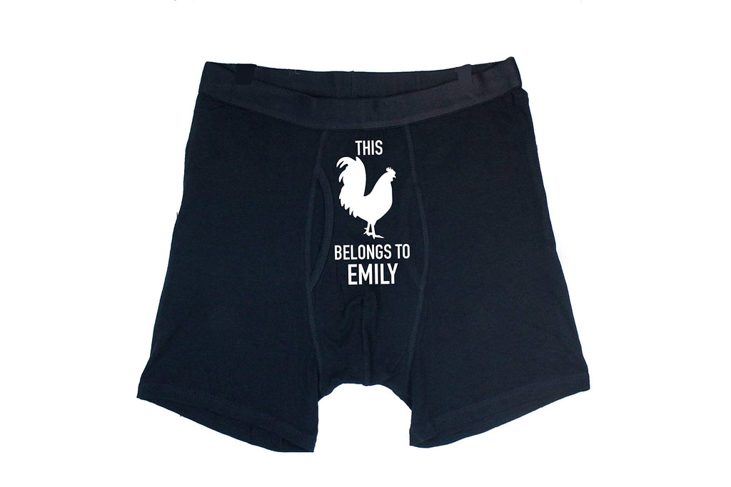 Up2ournecksinfabric LLC Funny Bachelor Gift For Husband Men's Underwear Funny Valentines Day Gift for Him Boyfriend Husband Underwear