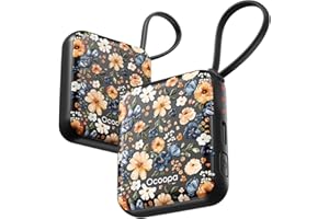 Ocoopa Hand Warmers Rechargeable UT5 Nano – Slim Electric Pocket Heater, Smart Temp Control, 14Hrs Battery, UL Safety, Artists in Bloom Design, Practical Gifts for Women, Christmas, Outdoor, Office