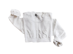 Up2ournecksinfabric Mrs Sweatshirt Bride Sweatshirt - Custom Mrs Sweatshirt - New Mrs - Honeymoon Pajamas - Wedding Gift - Future Mrs. Gift Gift for Bride Multiple Colors