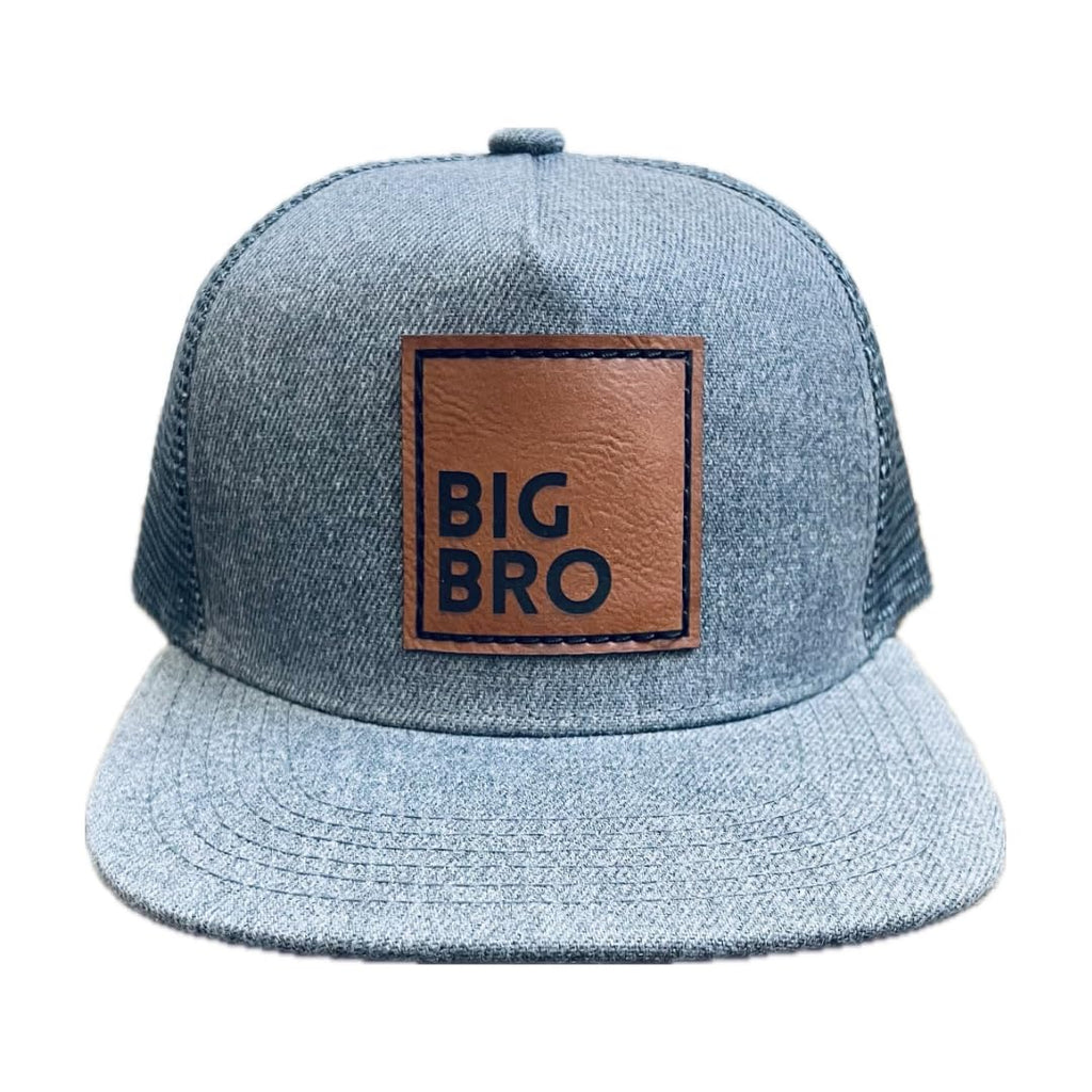 Big Bro Snapback Hat, Baby Toddler Youth Adult Mens Cap, New Baby Pregnancy Announcement, Big Brother gift for boys, Pregnancy Reveal, hospital gift, baby shower, adoption gift (Kids Youth, Grey)